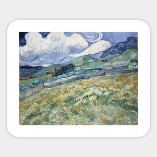 Vincent van Gogh - Landscape from Saint-Remy Sticker